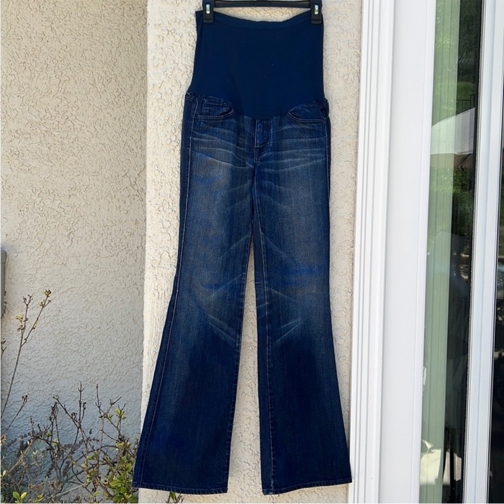7 For All Mankind Pea in the Pod Maternity A Pocket Flare Jeans Women's Size 31